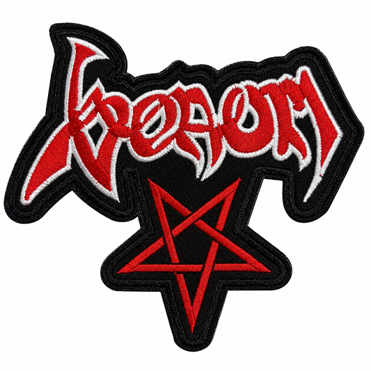 Venom Logo with Pentagram Embroidered Patch