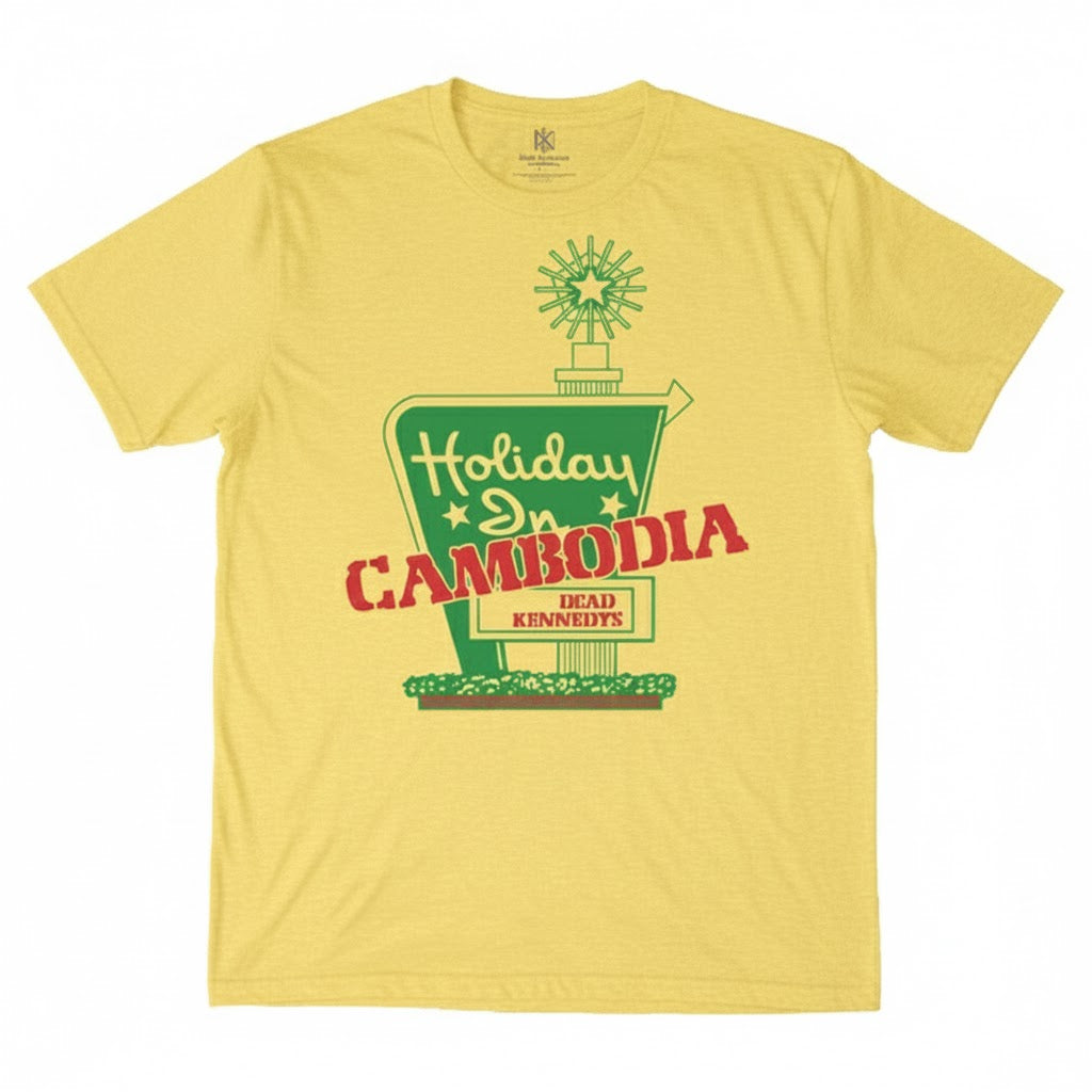 Dead Kennedys Holiday in Cambodia Yellow T-Shirt