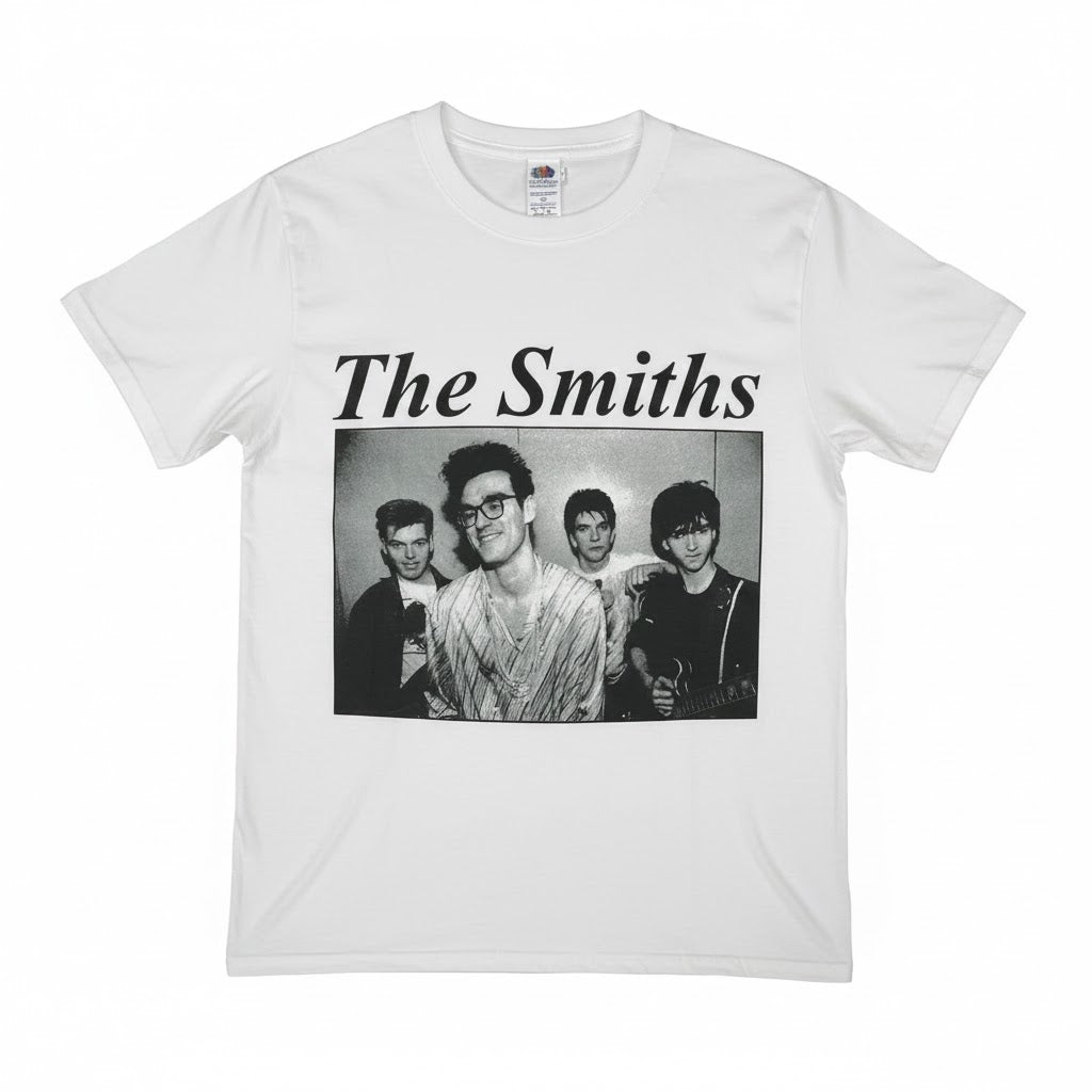 The Smiths Group Photo White T-Shirt