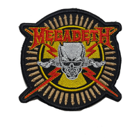 Thumbnail for Megadeth Skull and Bullets Embroidered Patch