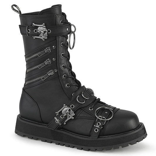 Demonia  Boot Skull Buckles Valor-240