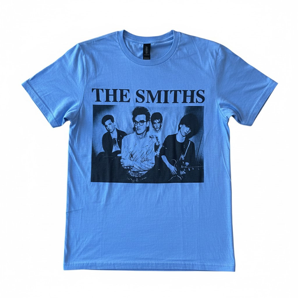 The Smiths Group Photo Blue T-Shirt