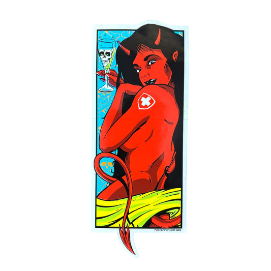 Kozik Devil Girl sticker