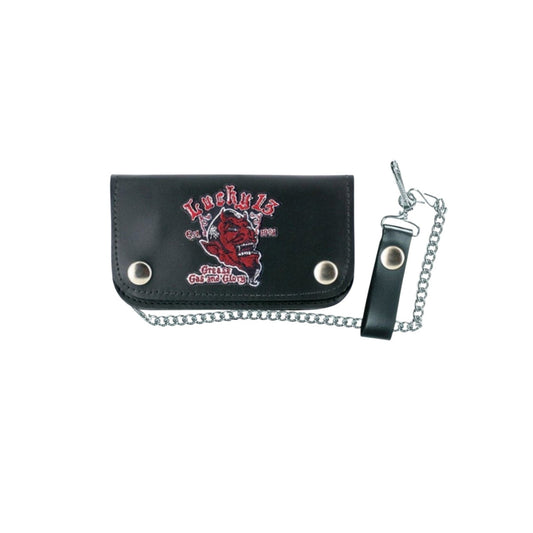 Lucky 13 Wallet Grease Gas and Glory 6” Bi-fold w/ Chain