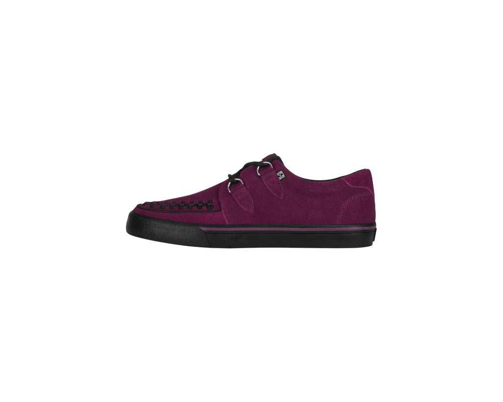 TUK Burgundy Suede Creeper Sneaker A3432