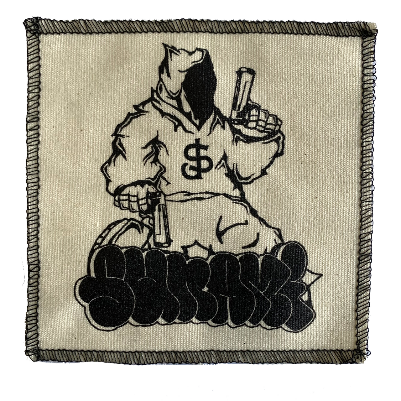 Sunami There is No Justice Its Just Us White Cloth Patch