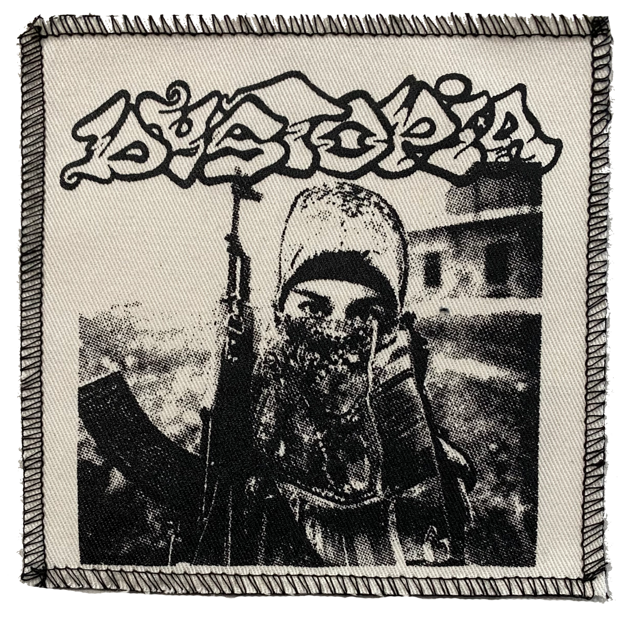 Dystopia White Aftermath Cloth Patch