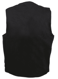 Thumbnail for Plain Black Denim Vest by Milwaukee Leather